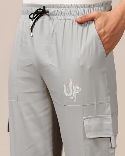 Toplot Cotton Multi-Pocket Cargo Pant For Men (Men-Up-Cargo-5178-Silver-28),Silver,28,B0CYQ5JTJK