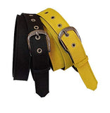 Women Xxxl Plus Size Oversize Extralarge Denim Material Jeans Belts Combo Black And Yellow