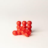Eazybead-Z Red Apple Hair Beads, Interlocking Spherical Design, Clip On The Hair Beads, Clip On in 10 Seconds
