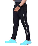 LookMark Men's Slim Fit Solid Lycra Blend Full Elastic Sport Wear Running Gym Stretchable Jogger Track Pant in Black Color(Track 05 Black-XXL),Black