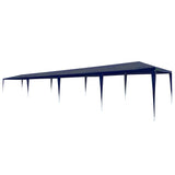 'Vidaxl Party Tent - Huge Sized 9.8'X39.4' Pe Material - Uv And Water Resistant Outdoor Canopy- Rust Resistant Steel Frame Easy Assembly - Blue