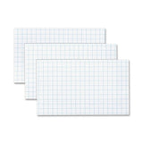 Esselte Pendaflex Corporation Index Card, 8 Point, Grid, 3X5, 100Pack, White(Pack Of 1)