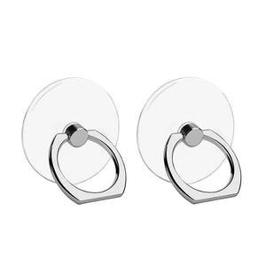 VOVIGGOL Transparent Phone Ring Holder Stand 2 Pcs, 360 Rotation Cell Phone Ring Holder Mobile Finger Kickstand Hand Phone Grip 