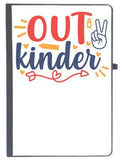 UDNAG Ruled Notebook Diary School | Peace Out Kinder, [A5 80Pages 80GSM]