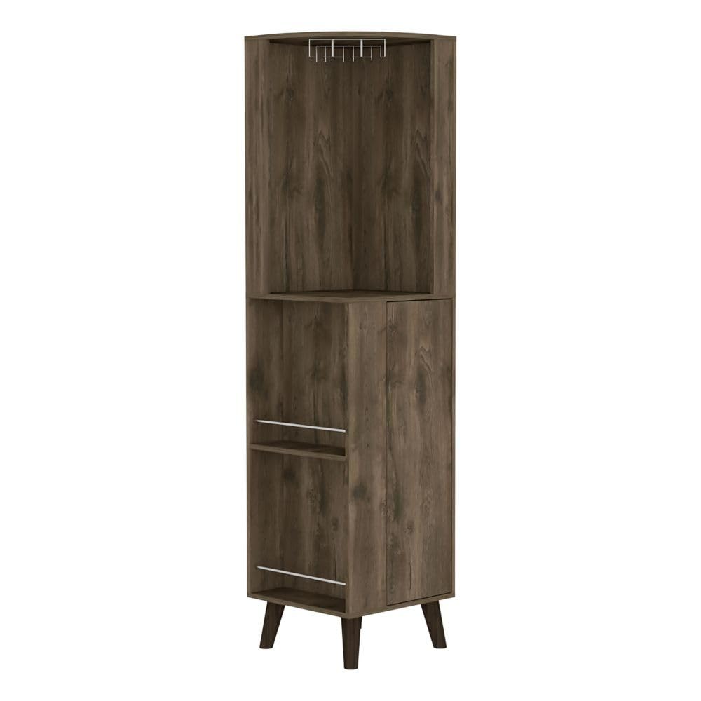 Cincinatti Corner Bar Cabinet -Living Room -Dark Brown