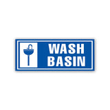 Canvas Bubble Wash Basin Sign Board 10x4 Inch | Unbreakable Aluminium Composite Panel (ACP) Sheet for Restrooms, Kitchens, Hos
