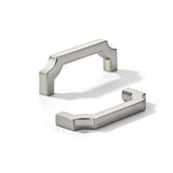 khtumeware 10-Pack 3 Inch Square Brushed Satin Nickel Cabinet Pulls, Solid Zinc Alloy Heavy-Duty Handles for Kitchen/Bathroom Ca