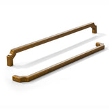 khtumeware 5-Pack 12 Inch Square Antique Brass Cabinet Pulls, Solid Zinc Alloy Heavy-Duty Handles for Kitchen/Bathroom Cabinets,