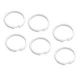 ULTECHNOVO Large Plastic Shower Curtain Rings 36pcs Circular Hooks for Shower Curtains Waterproof Sturdy Design Compatible Stand