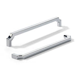khtumeware 2-Pack 8 Inch Square Polished Chrome Cabinet Pulls, Solid Zinc Alloy Heavy-Duty Handles for Kitchen/Bathroom Cabinets
