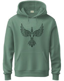 Adro Men'S Cotton Neck Hooded Sweatshirt (H24-Bird-Pt-2Xl_Pista)