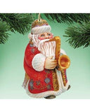 G.DeBrekht 8116211 Jazzman Santa Wooden Christmas Ornament