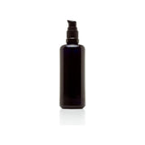 Infinity Jars 100 ml (3.4 fl oz) Refillable UV Black Glass Pump Bottles Leak-Proof Travel Containers for Toner, Sanitizer, Beard