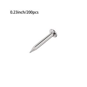 Tiny Wooden Nails for DIY Craft Projects, Antique Drawer Repairing, Mini Boxes Decorative Accessories[Set of 200pcs] (1 6mm, Si