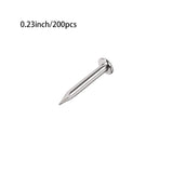 Tiny Wooden Nails for DIY Craft Projects, Antique Drawer Repairing, Mini Boxes Decorative Accessories[Set of 200pcs] (1 6mm, Si