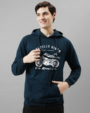 Adro Men'S Cotton Blend Neck Hooded Sweatshirt (H24-Ame-Sb-Xl_Teal)