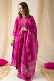 Gosriki Women'S Rayon Blend Straight Printed Kurta With Pant & Dupatta (Mangai Pink-Vks01-Gs_S_Pink_Small),Pink,,B0F48XD8B8