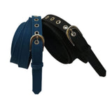 WomenS Xxxxl Oversize Plus Size Extra Large Formal Casual Fabric Belts Combo For Jeans Trousers 2Pcs For Waist 44 Inch | Blac