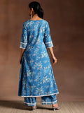 Libas Women'S Cotton Kurta Sets (400454C_Blue_3Xl)