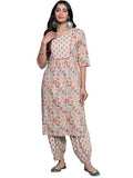 Libas Women'S Cotton Kurta Set (400457C_Beige_L)