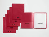 School Smart Take Home Heavy-Duty Folder, Red, Pack Of 24