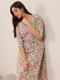 Libas Women'S Cotton Kurta Set (400468_Green_L)