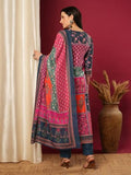 Gosriki Women'S Silk Blend Printed Straight Kurta With Pant & Dupatta (Sula Multi-Vks03-Gs_4Xl_Multicolor_Xxxx-Large),Multicolour,4,B0F13V2M9Y