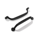 CABDM 10 Pack 5 inch Hole Center Matte Black Cabinet Pulls - Heavy Duty Solid Drawer Hardware Handles Kitchen Vanity Bathroom Ha
