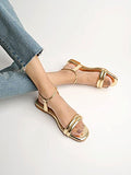 Shoetopia Women'S Mesh Sandal,Golden,7,B0C3RHX7B2
