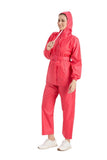 Highlands WomenS Waterproof Rain Suit | Hooded Jacket & Pant Set With Adjustable Belt | Polyester Taffeta With Pvc Coating | Pi