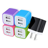 Wall Charger, 5Pack 5V/2.1AMP AILKIN Dual-Port USB Wall Charger Home Travel Plug Power Adapter for iPhone 17/Air/16e/16/15/4/13 