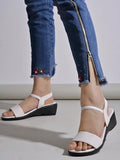 Shoetopia Women'S Block Heel Sandal (6 Uk),White,6,B0CXJ8WW4V