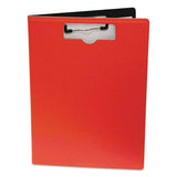 Portfolio Clipboard With LowProfile Clip, 1/2 Capacity, 8 1/2 x 11, Red (BAU61632)