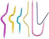6 Pieces Colorful Aluminum Knitting Cable Needles Stitch Holders Diy Sewing Tools