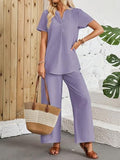 Toplot Casual Wear Pant Top Set || Fancy Co-Ord Set ||Coord Sets For Women (Pop-Coord-5250-Purple-S),Purple,,B0F1YN3SS7