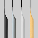 Shozafia 5 Pack Finger Pulls for Cabinets, Streamlined Long Concealed Handle for Home Kitchen Door Drawer Cabinet, Mount Finger 