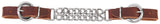 Weaver Leather Double Flat Link Chain Curb Strap Sunset, 4 1/2-Inch