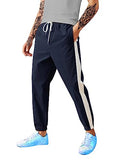 Lookmark Men'S Combo Slim Fit Solid Lycra Blend Full Elastic Sport Wear Running Gym Stretchable Jogger Track Pant In Rama & Navy Color,Rama-Navy12Apparel,L