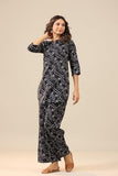 Gosriki Women'S Rayon Blend Straight Bandhej Printed Kurta With Pant (Nesta Blue-Nw-Gs_M_Blue_Medium),Blue,,B0CX191ZJ3
