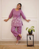 Anni Designer Women'S Cotton Blend Straight Embroidered Kurta With Pant Set (Sapna Multi_S_Multi_Small) Multicolour,Multicolour,S,Cotton Blend,Regular,Kurta