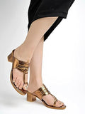 Shoetopia Women'S Flat Sandal,Copper,4,B0CH4X89DT