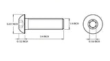1/4-20 x 3/4 Socket Head Cap Screws Bolts,Stainless Steel 18-8 (304),Allen Socket Drive,Fully Threaded,25 PCS