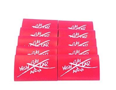 (10) 2/0 or 1/0 Gauge RED 1.5 x 2 Heat Shrink Tube 4 Ring Terminals Tubing