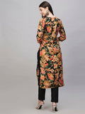 Anni Designer Women'S Cotton Blend Straight Printed Kurta With Pant (Jabala Black-Nw_M_Black_Medium),Black,M,Cotton Blend,Jabala Black-NW_1408,