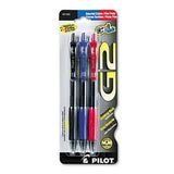 Pilot 31023 Colors Fine Point G2 Retractable Pens Assorted 3 Count