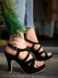 Shoetopia Girls Girls-Rj-45 Black Heeled Sandal - 6 Uk (Girls-Rj-45-Black),Black,6,B0CRQ265F6