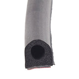 AP Products 018-663 Non-Ribbed D-Seal with Hats (Red Tape) - Black, 3/4 x 3/4 x 50