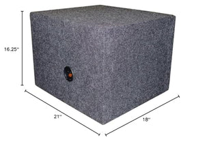 *Sbass15* Empty Woofer Box Qpower; (1)15'' Slot Ported