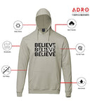 Adro Believe In Your Self Printed Hoodie/Sweatshirt For Men (H22-M-Inv-Ch_Beige_L)