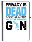 Udnag Ruled Notebook Diary Social Media | Privacy Is, [A5 80Pages 80Gsm]